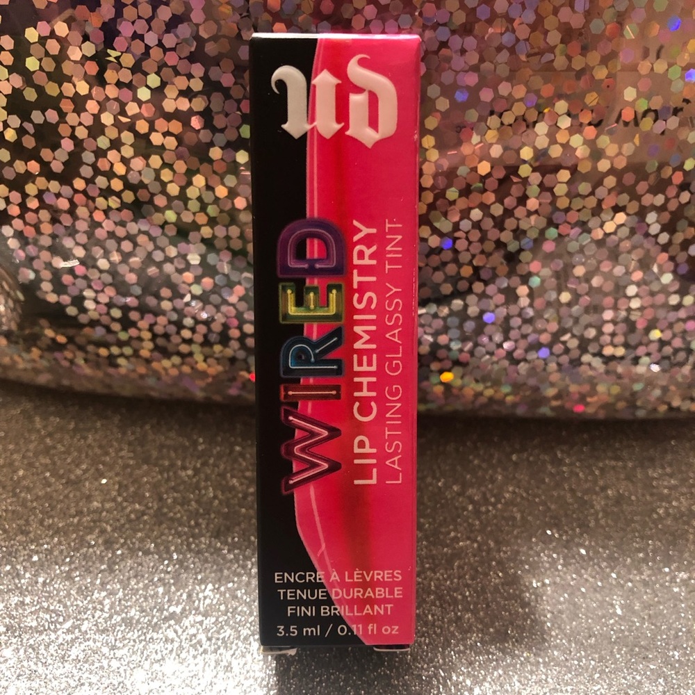 BNIB! Urban Decay Wired Lip Chemistry Lasting Glassy Tint in SAVAGE 💋